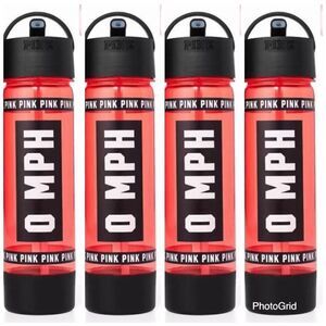 NWT Victorias Secret 4 Pack PINK Campus Water Bottle 24oz w/ bottom compartment